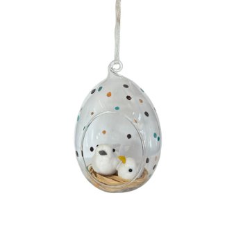 Pendente Decoarativo Ninho de Passarinho 12cm