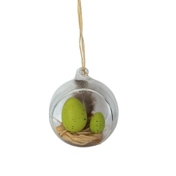 Pendente Decoarativo Ninho de Passarinho 9cm