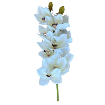 Flor Permanente Orquidea 3D Branca