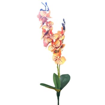 Flor De Orquidea Com Duas Hastes Laranja