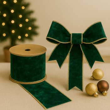 Fita Decorativa Veludo Verde