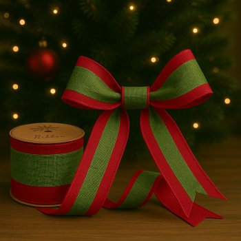 Fita Decorativa Vermelha e Verde