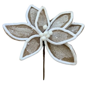 Galho Flor Nevada 25cm