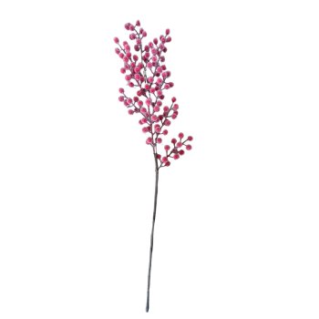 Galho Ponteira Berry Efeito Cristalizado 75cm