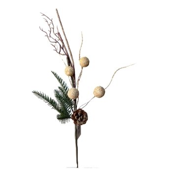 Galho Natalino com Pinha -  60cm