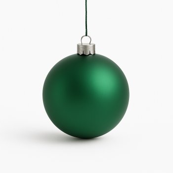 Bola Decorativa verde Fosco Grande De Natal 25Cm