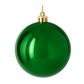 Bola Decorativa Verde Brilhante De Natal 20Cm