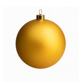 Bola Decorativa Dourada Brilhante De Natal 12cm