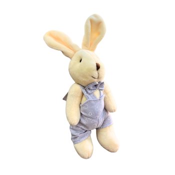 Coelho de Macacão Lilas Decorativo para Pendurar 15cm