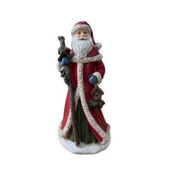 Enfeite de Natal Papai Noel De Resina 20cm