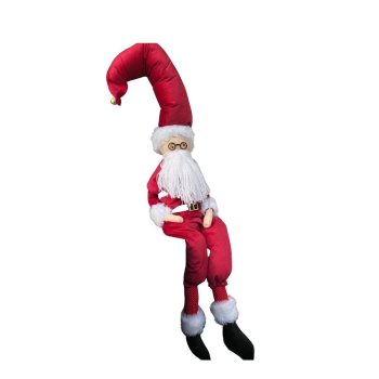 Papai Noel De Pelucia Para Pendurar 73cm