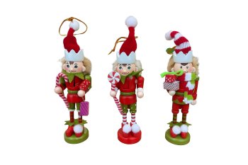Enfeite de Natal Quebra Nozes Com 3 unid.