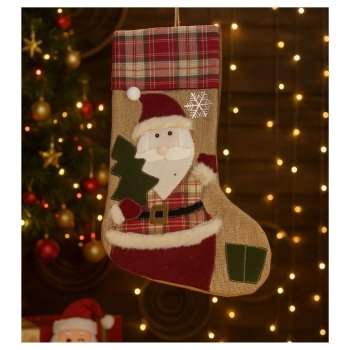 Bota Natalina Papai Noel 40cm