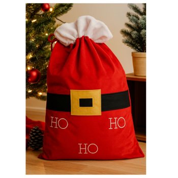 Saco De Presente Papai Noel 65cm