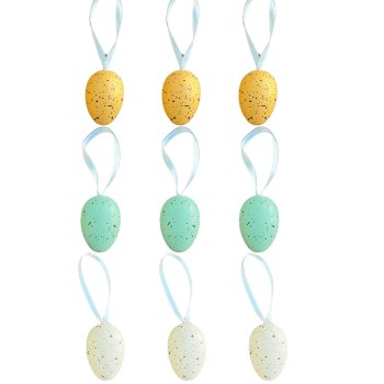 Ovos Decorativos c/ 9unidades 5cm para Pendurar