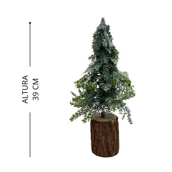Enfeite Àrvore Natal De Madeira 40cm